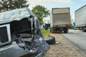 Truck wrecks cause serious injury