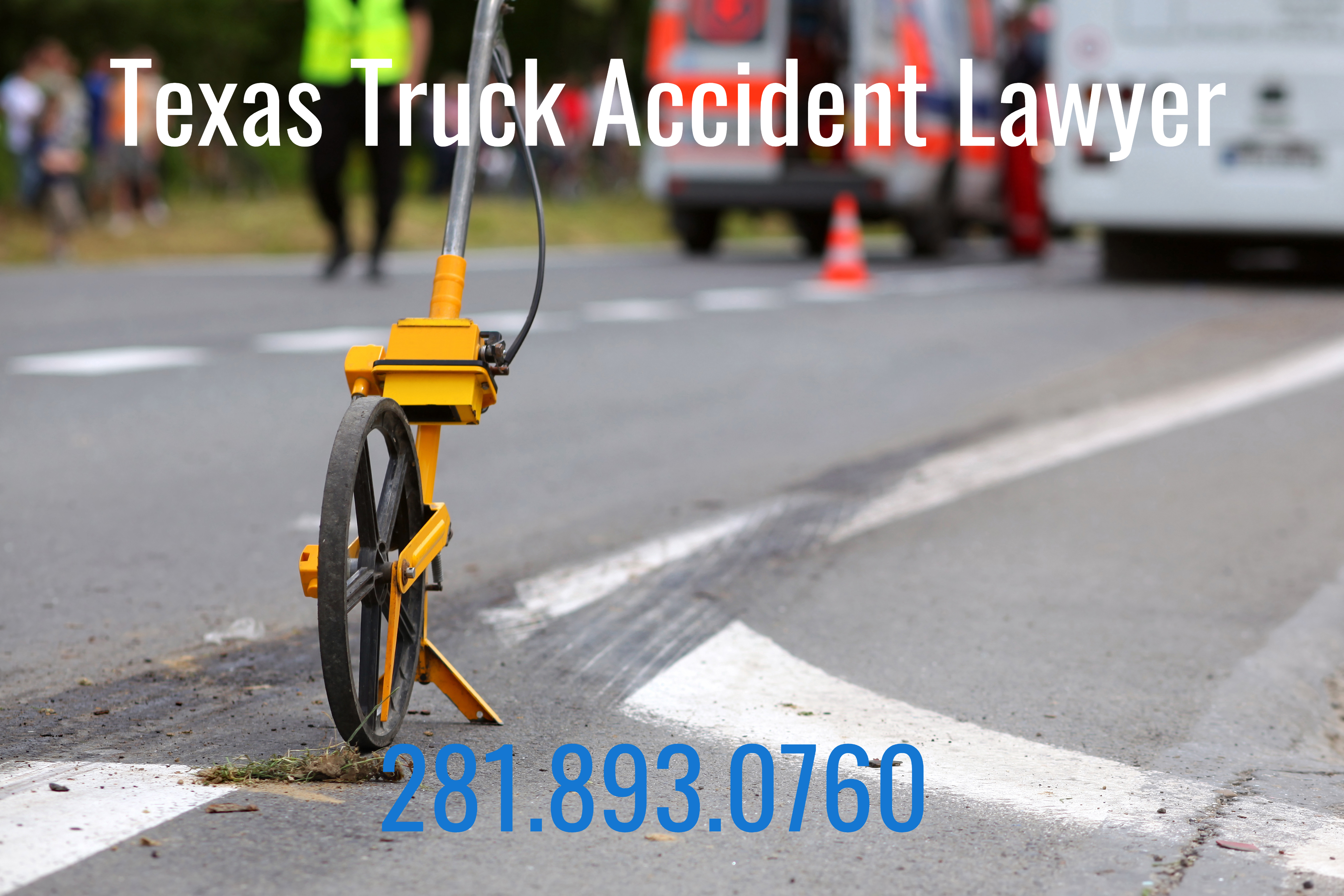 investigating a truck crash in Texas