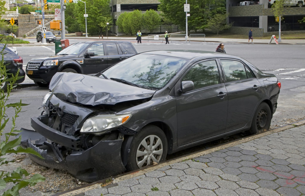 Car wreck damage