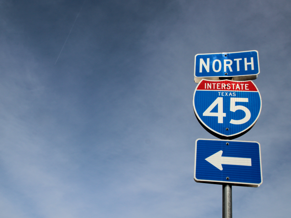 Interstate 45 North of Houston