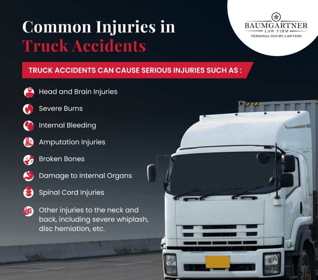 Injuries from truck crashes