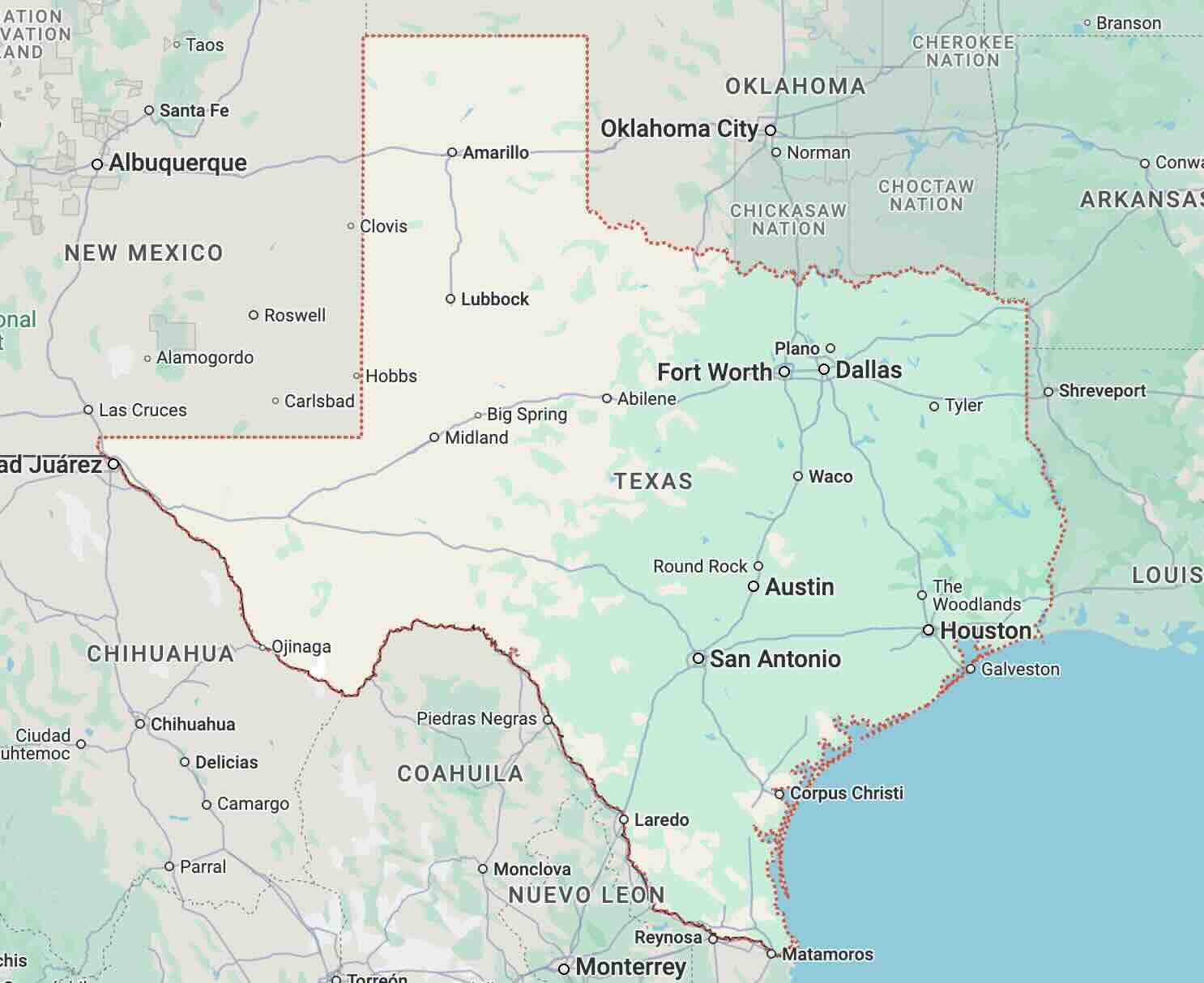 High risk truck accident areas in Texas