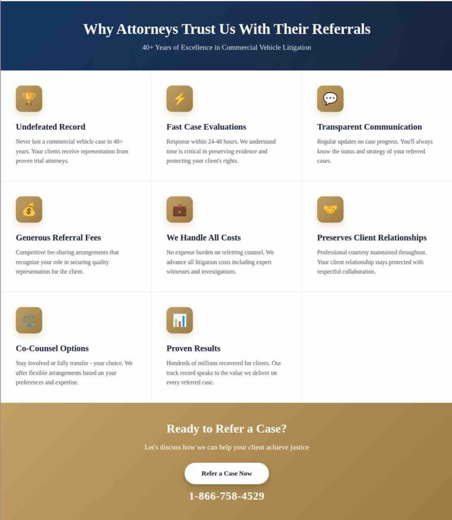 Why Attorneys Trust Us With Their Referrals